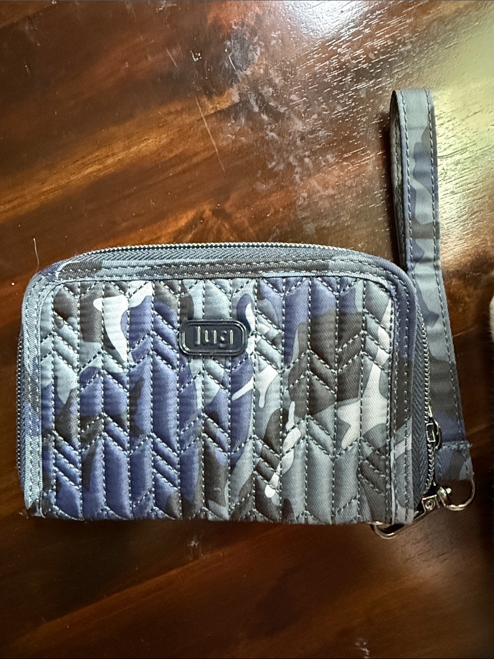 Lug Rodeo Wallet/Wristlet Wristlet - Navy & Gray Camo Pattern